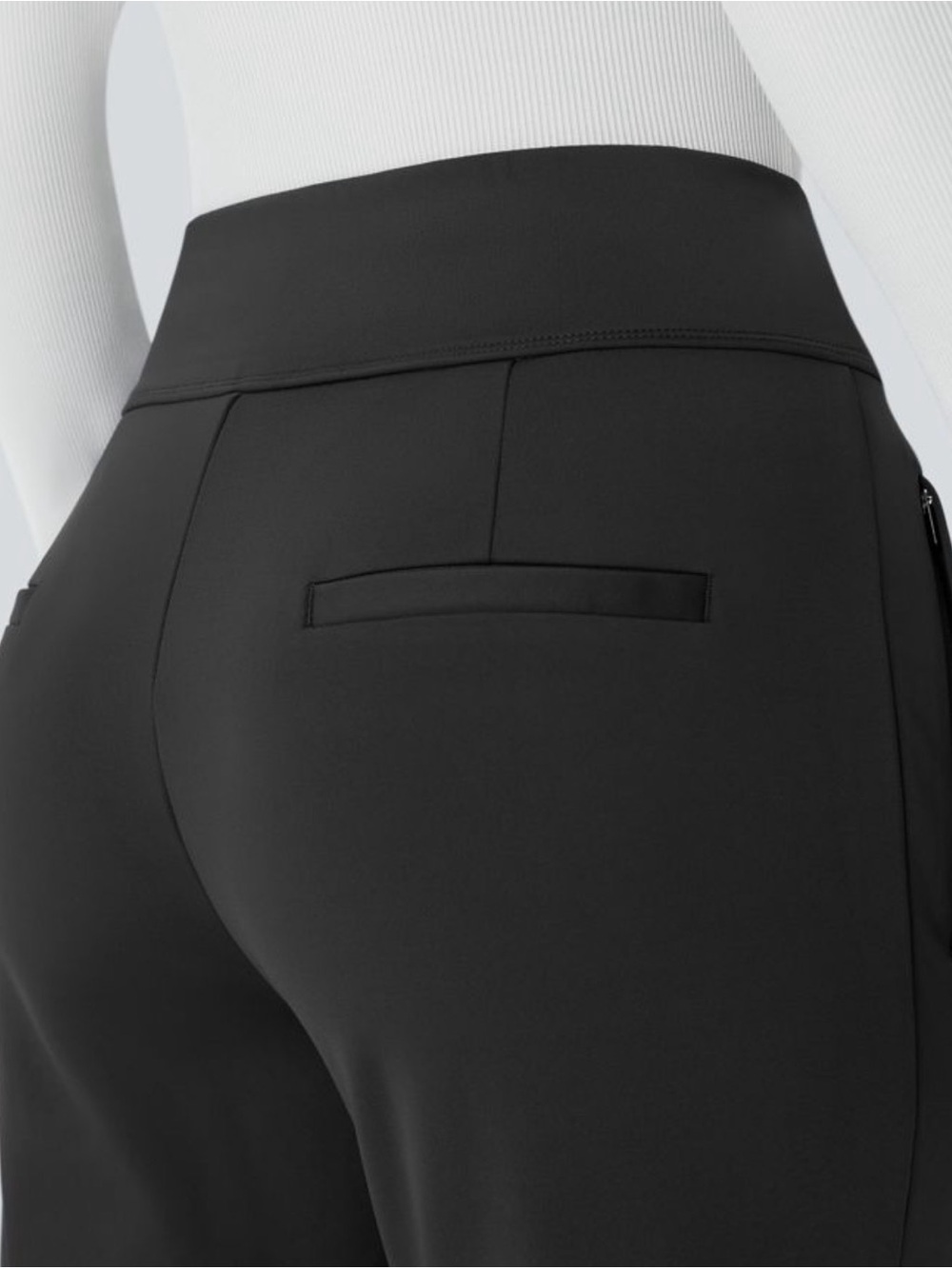 HALARA Flex™ DayStretch Mid Rise Side Zipper Pocket Work Flare Pants - Picture 6 of 14